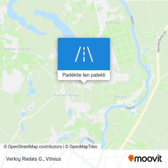 Verkių Riešės G. žemėlapis