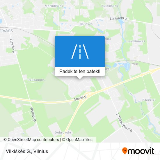 Vilkiškės G. žemėlapis