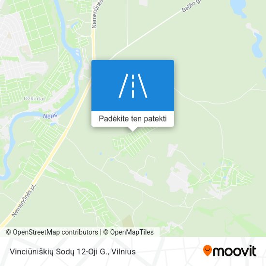 Vinciūniškių Sodų 12-Oji G. žemėlapis