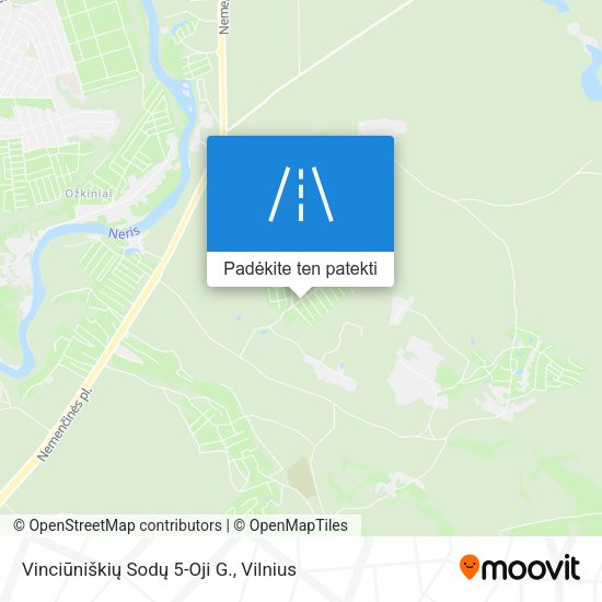 Vinciūniškių Sodų 5-Oji G. žemėlapis