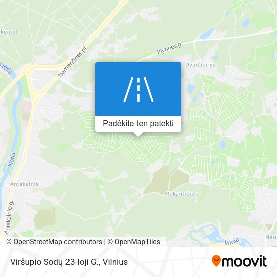 Viršupio Sodų 23-Ioji G. žemėlapis