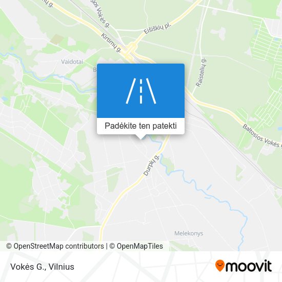 Vokės G. žemėlapis