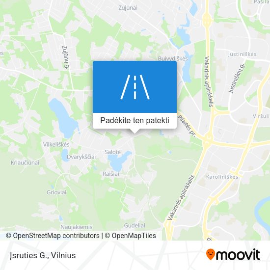 Įsruties G. žemėlapis