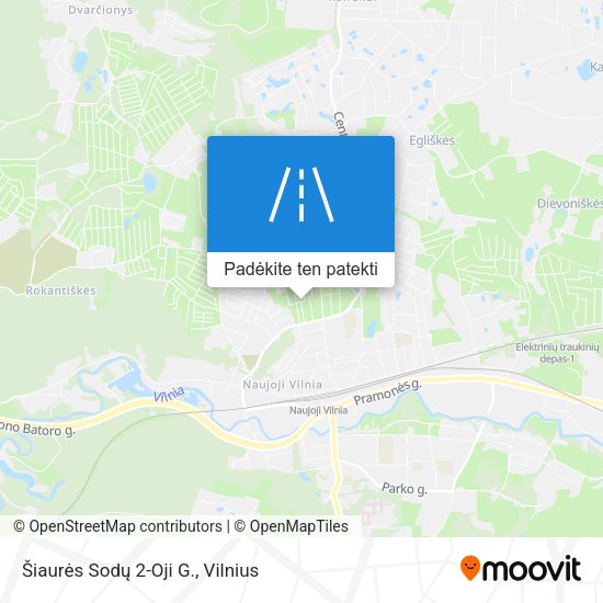 Šiaurės Sodų 2-Oji G. žemėlapis