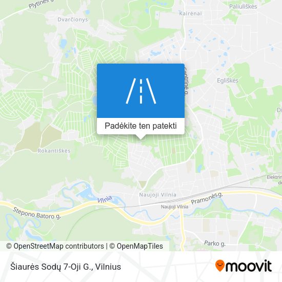 Šiaurės Sodų 7-Oji G. žemėlapis