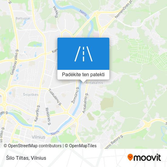 Šilo Tiltas žemėlapis