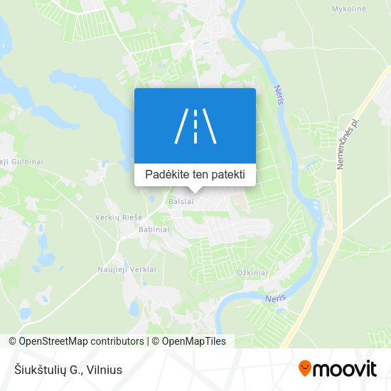 Šiukštulių G. žemėlapis
