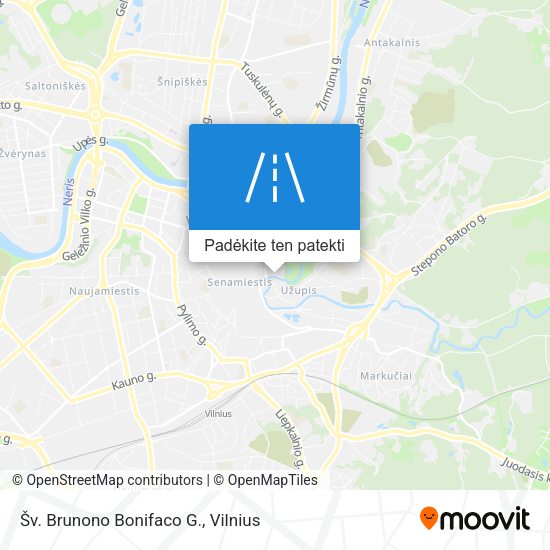 Šv. Brunono Bonifaco G. žemėlapis