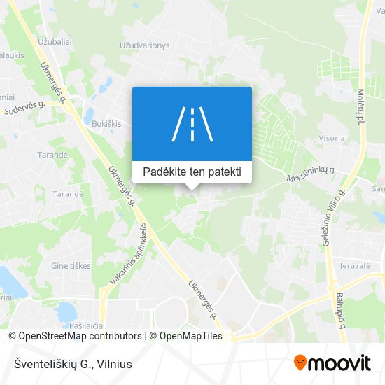 Šventeliškių G. žemėlapis