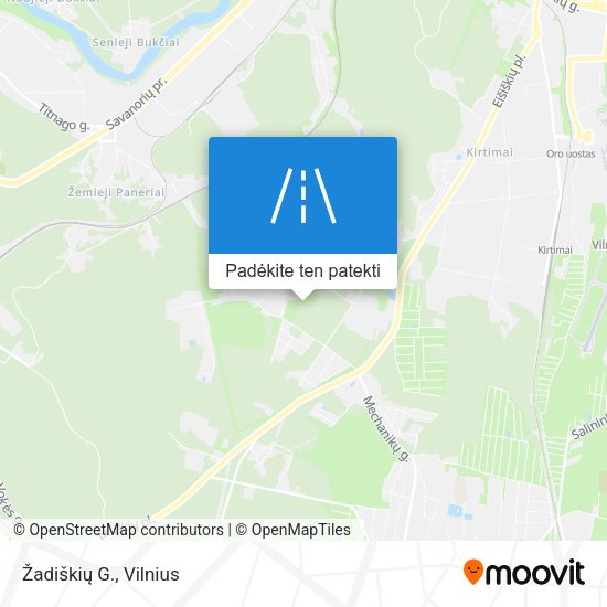 Žadiškių G. žemėlapis