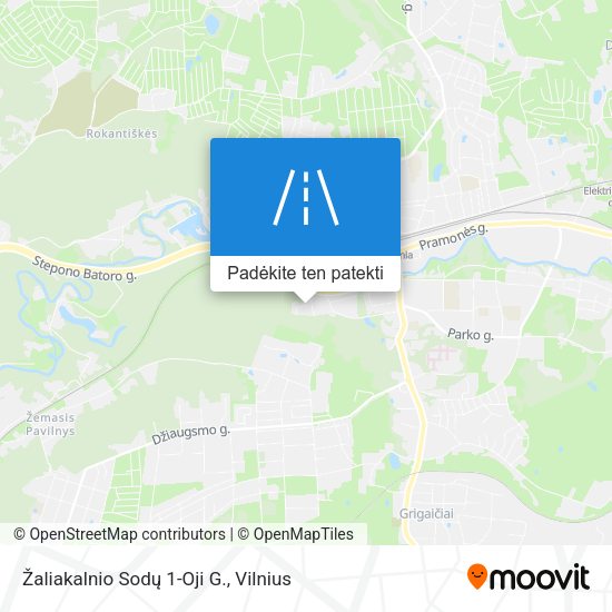 Žaliakalnio Sodų 1-Oji G. žemėlapis
