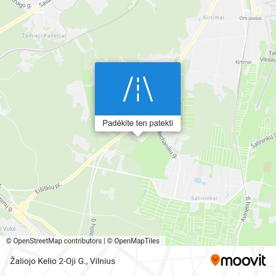 Žaliojo Kelio 2-Oji G. žemėlapis