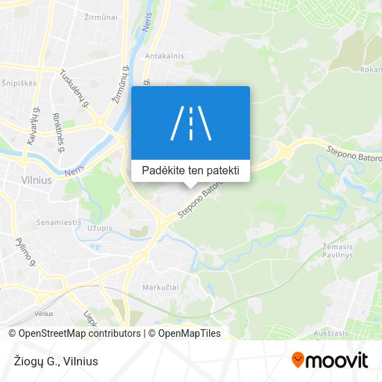 Žiogų G. žemėlapis