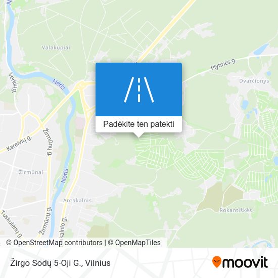 Žirgo Sodų 5-Oji G. žemėlapis