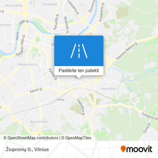 Žiupronių G. žemėlapis