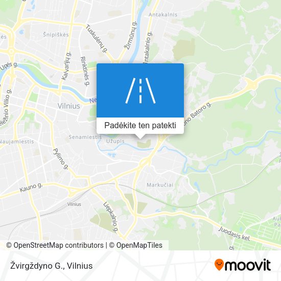 Žvirgždyno G. žemėlapis