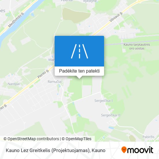 Kauno Lez Greitkelis (Projektuojamas) žemėlapis